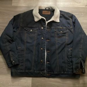 Wrangler denim jacket, Sherpa lined
